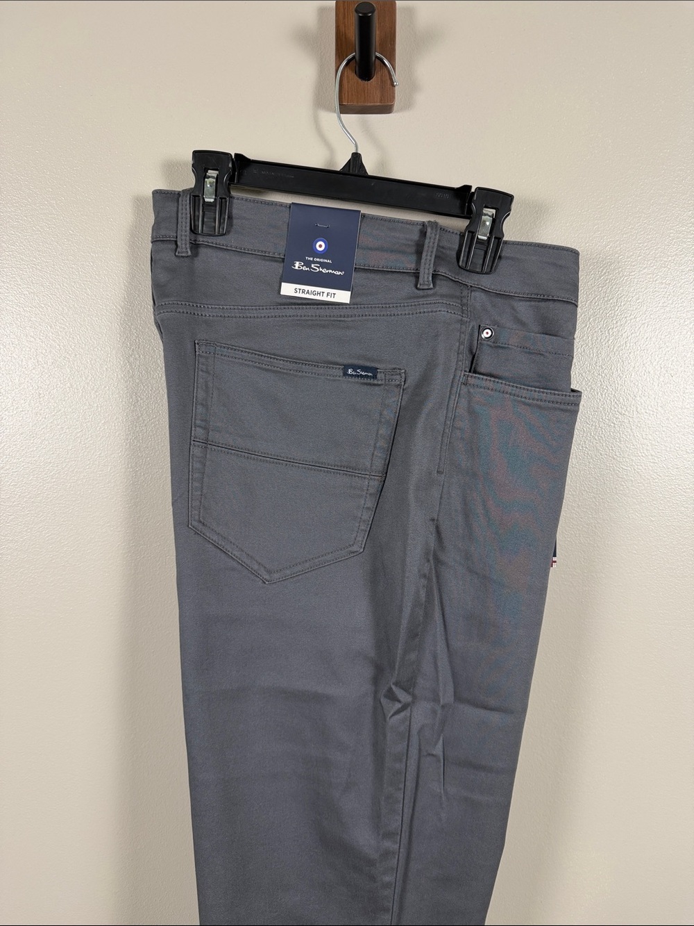 Ben Sherman Dark Grey Straight Leg Pants 36x30